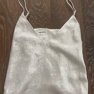 Silver Superdown Tank top